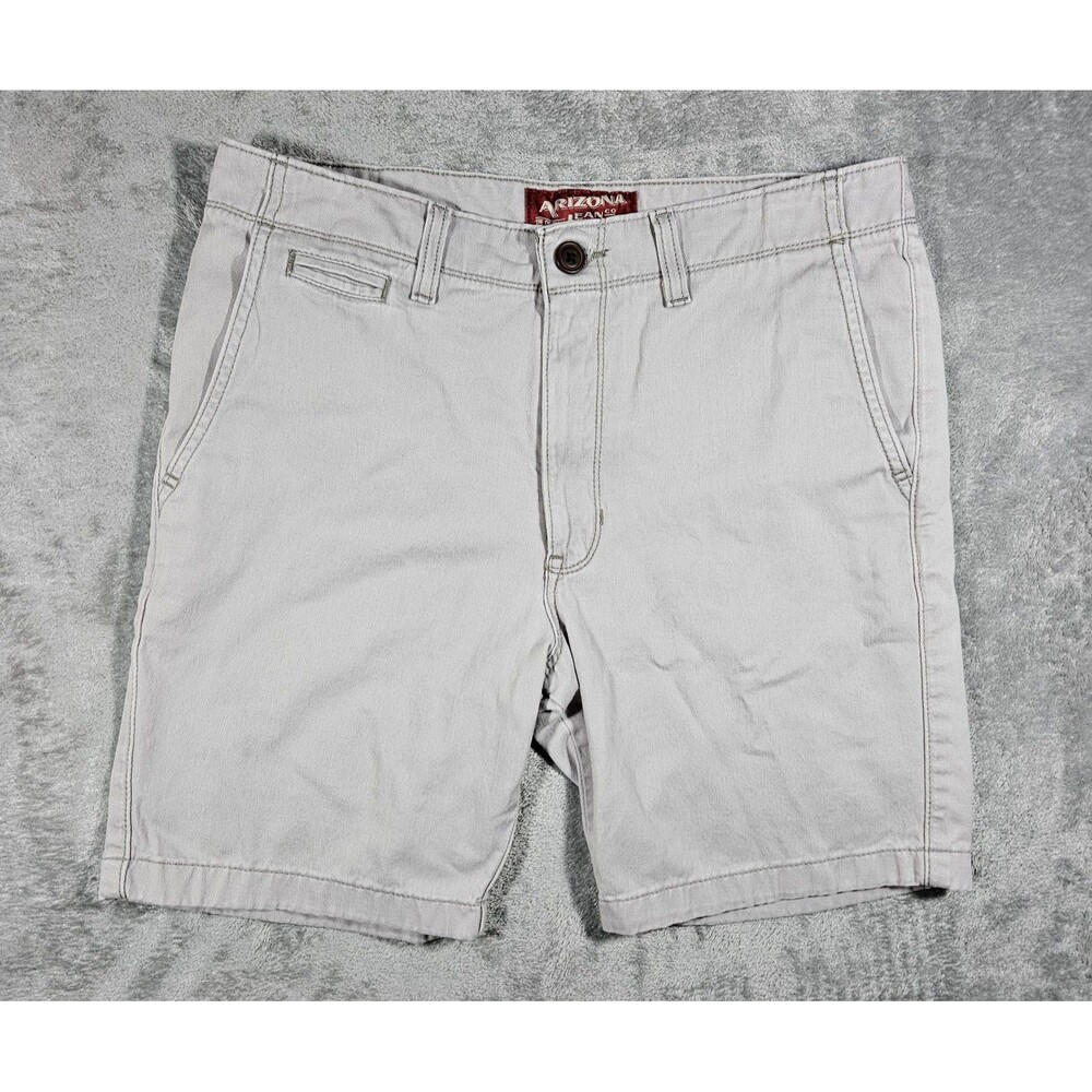 Arizona Jeans Co. Men's Above Knee White Flex Shorts Sz 34